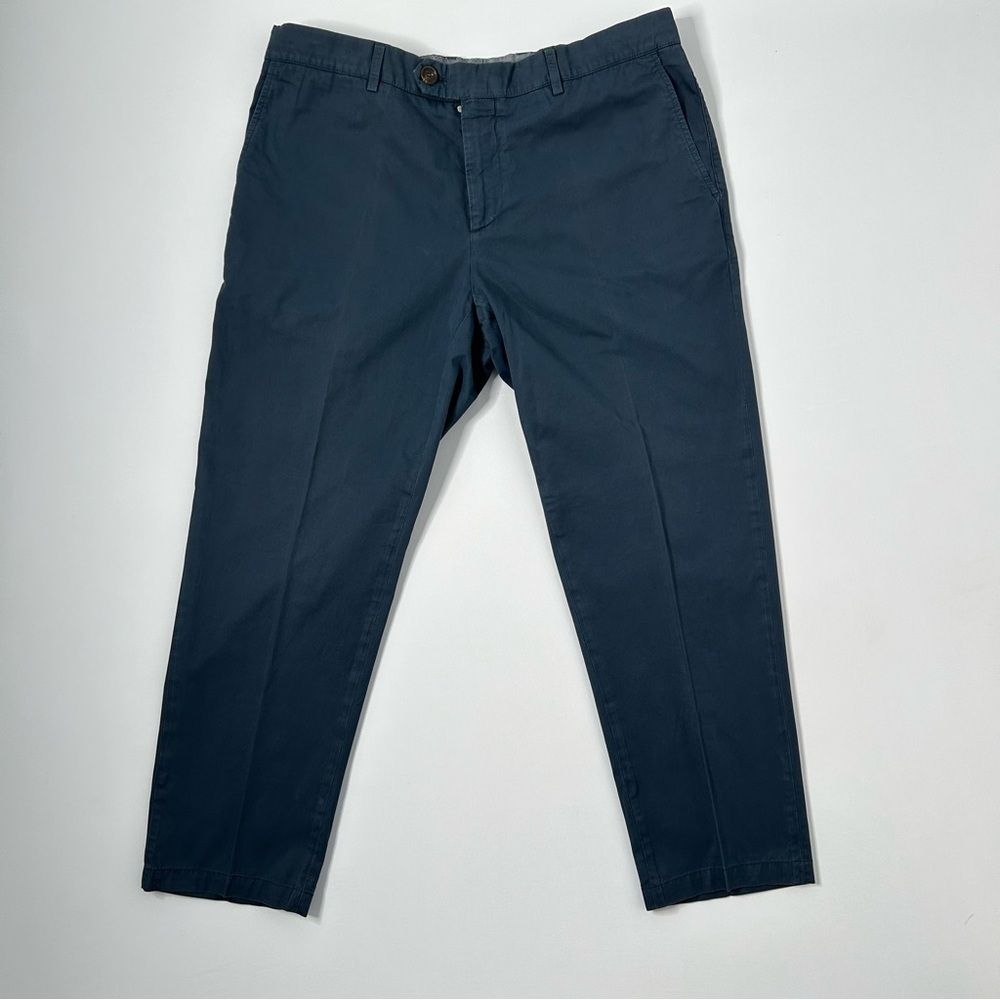 BRUNELLO CUCINELLI Men's Navy Pants 100% Cotton US 40 Italian 56